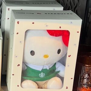 Hello Kitty Starbucks Plush Stuffed Toy 2025 Holiday